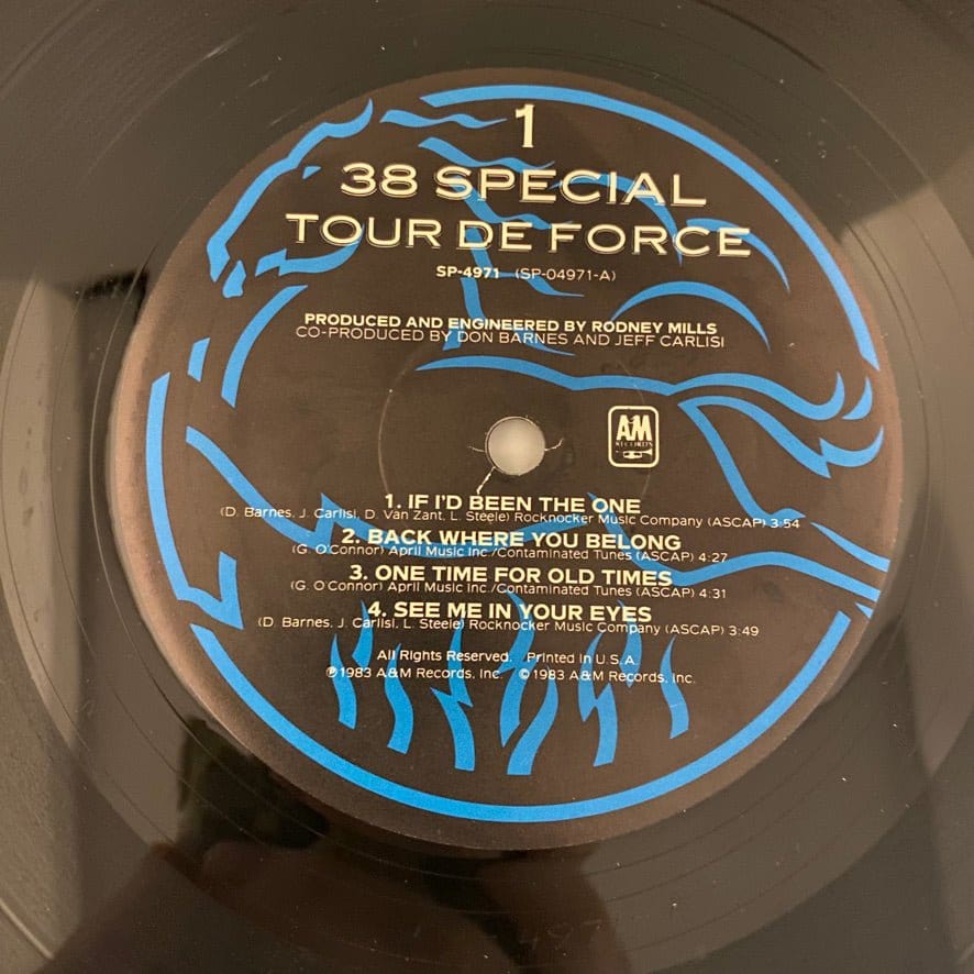 38 Special – Tour De Force LP USED VG+/VG - Image 3