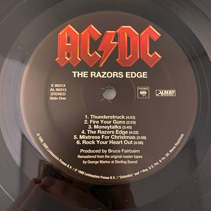 AC/DC – The Razors Edge LP USED NM/NM 2003 180 Gram Pressing - Image 3