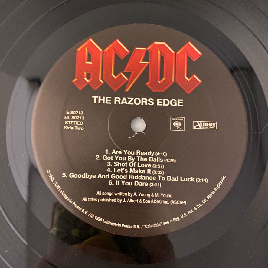 AC/DC – The Razors Edge LP USED NM/NM 2003 180 Gram Pressing - Image 4