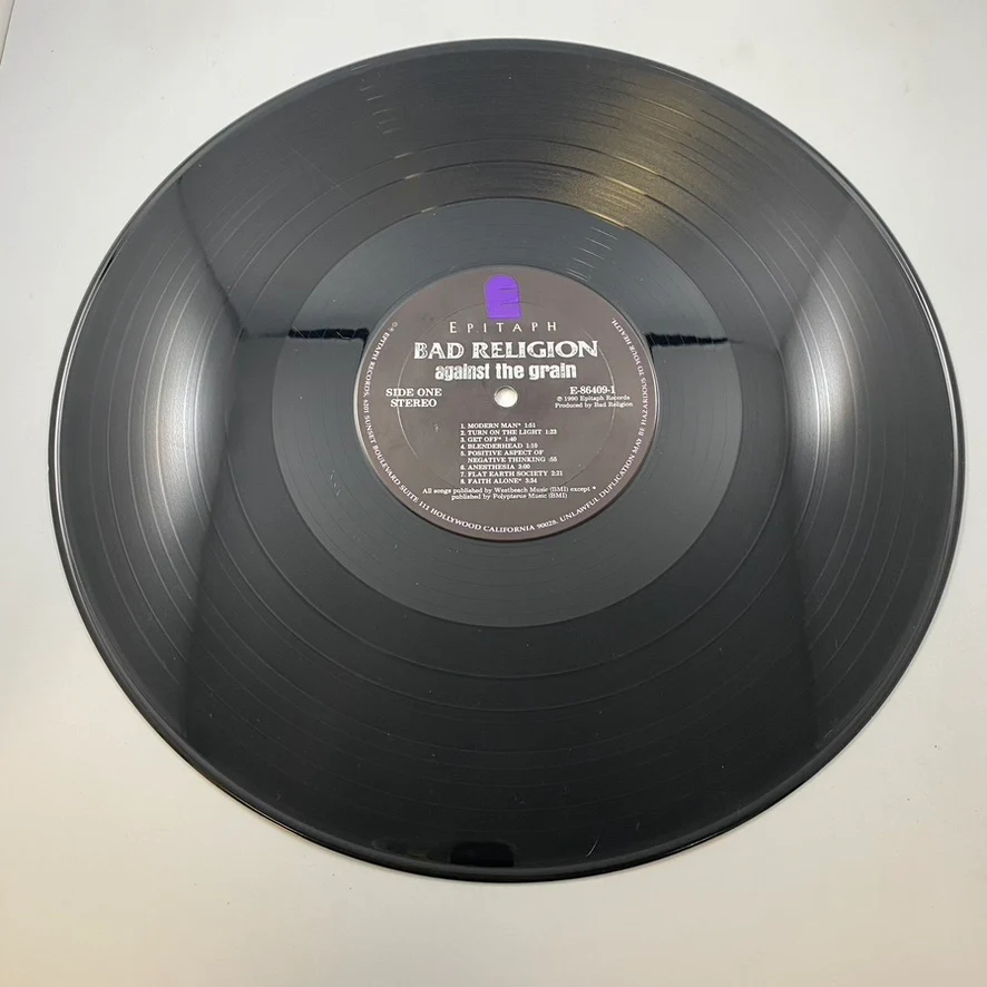 Bad Religion – Against The Grain LP USED Vinyl VG+/VG+ Original Pressing - Image 4