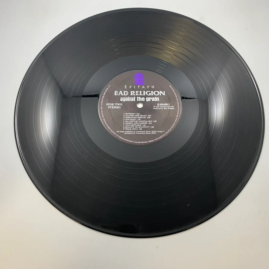 Bad Religion – Against The Grain LP USED Vinyl VG+/VG+ Original Pressing - Image 5