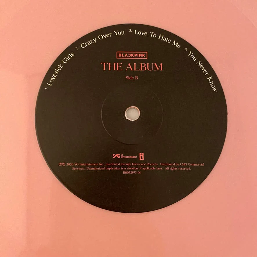 Blackpink – The Album LP USED NM/VG++ Pink Vinyl - Image 4