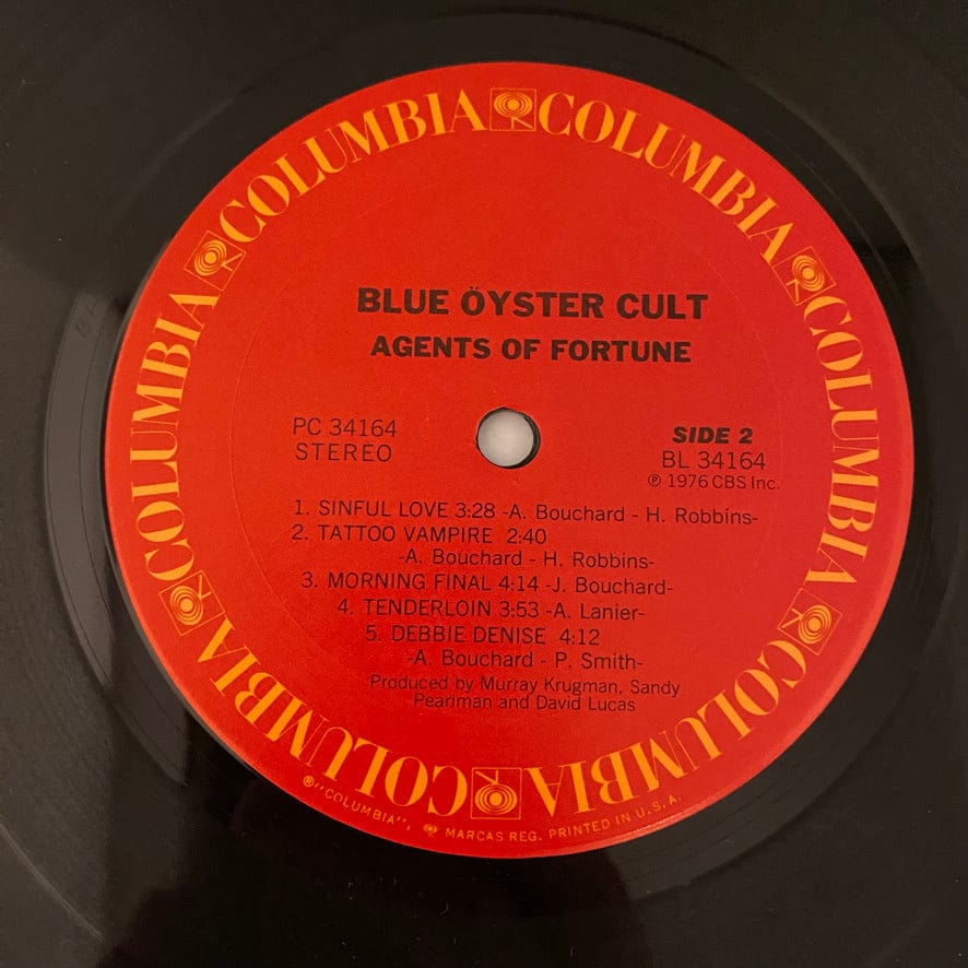 Blue Öyster Cult – Agents Of Fortune LP USED NM/VG+ 1976 Pressing - Image 5
