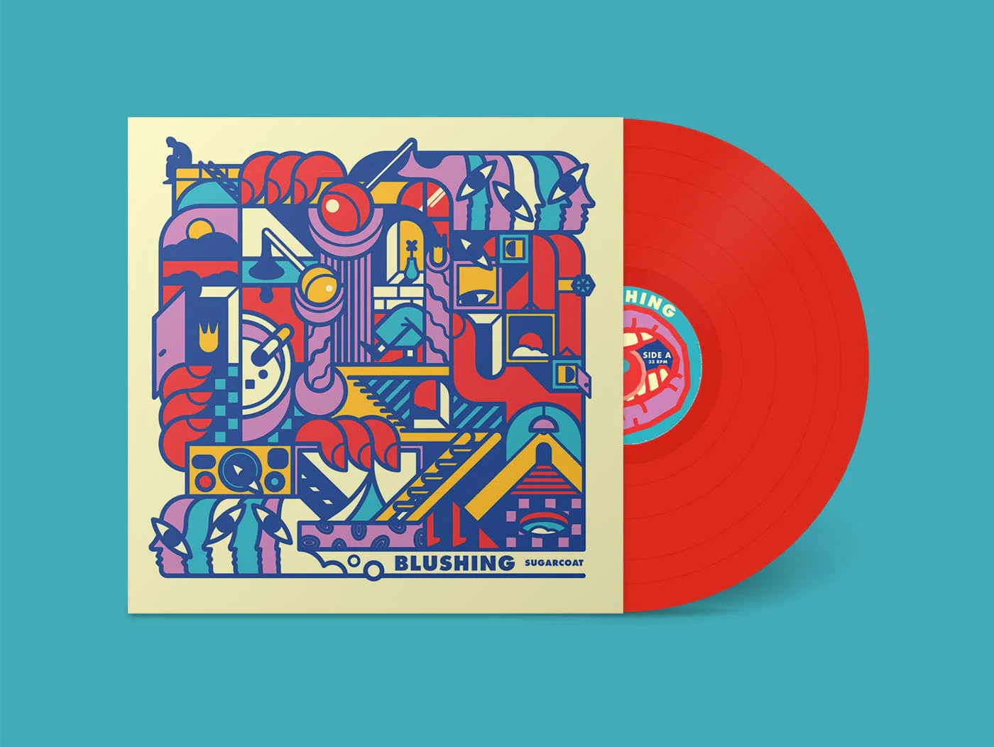 Blushing - Sugarcoat LP NEW RED VINYL