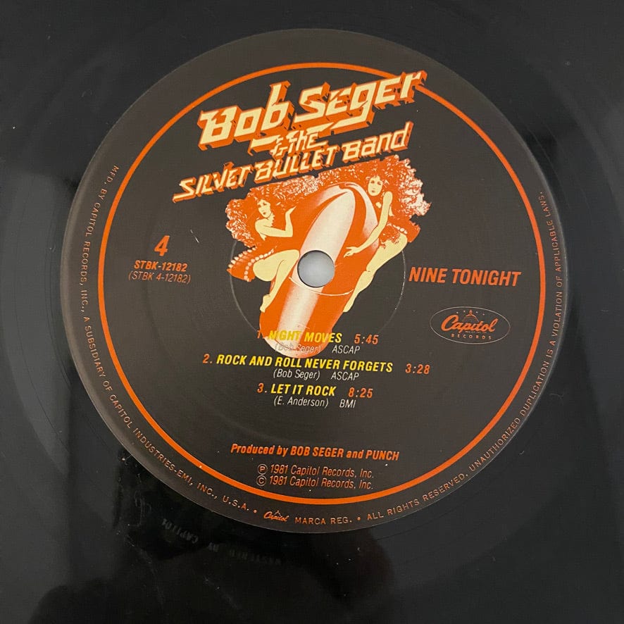 Bob Seger & The Silver Bullet Band – Nine Tonight 2LP USED NM/VG+ - Image 4