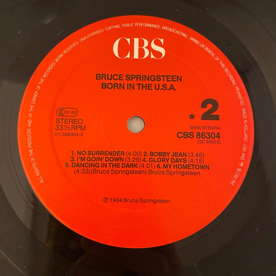 Bruce Springsteen – Born In The U.S.A. LP USED NM/VG++ European Pressing - Image 4