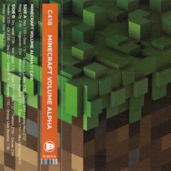 C418 - Minecraft Alpha CASSETTE NEW IMPORT