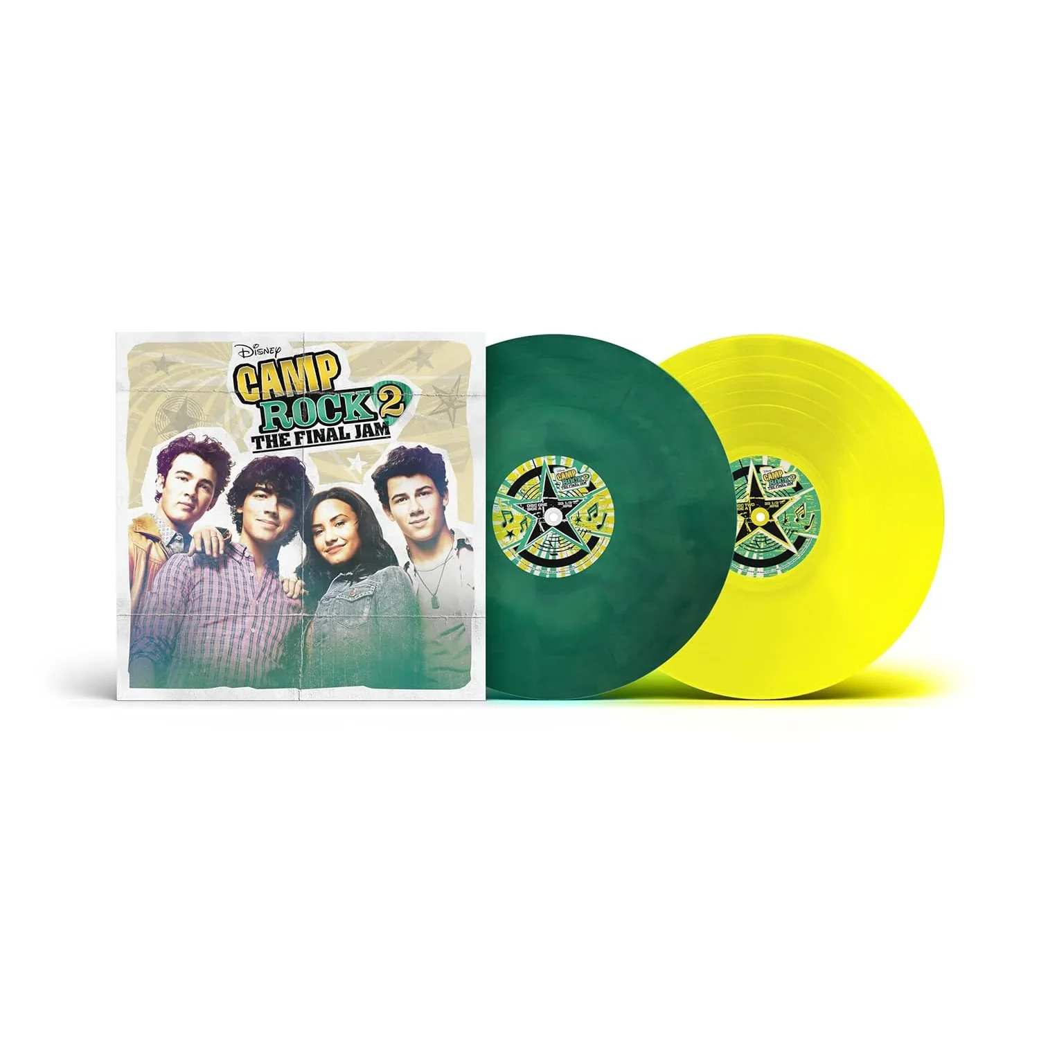 Camp Rock 2 The Final Jam Forest Pine Green Sunburst Yellow 2LP NEW