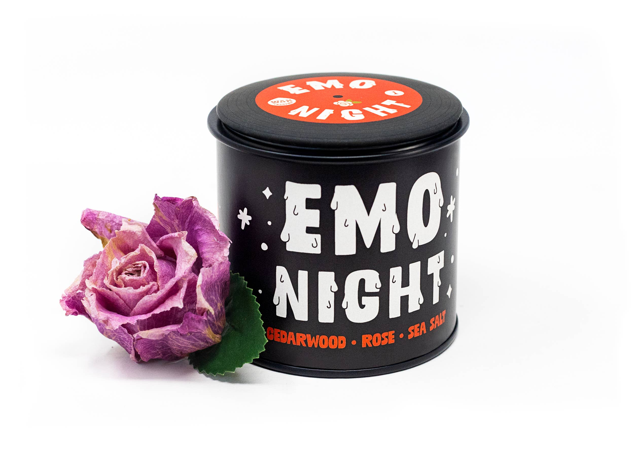 Candle - Emo Night Soy Candle with Playlist & Vinyl Magnet - Image 3