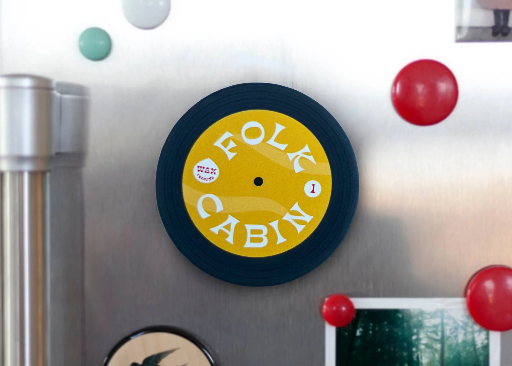 Candle - Folk Cabin Soy Candle with Playlist & Vinyl Magnet - Image 5