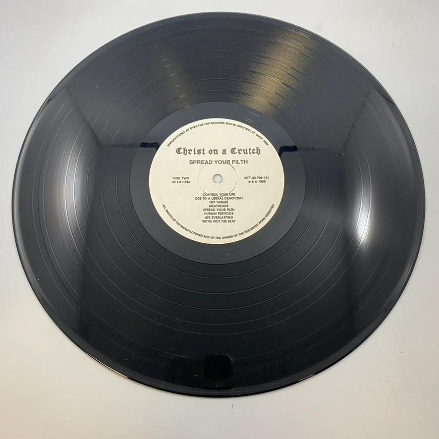 Christ On A Crutch – Spread Your Filth LP USED Vinyl VG/VG - Image 5