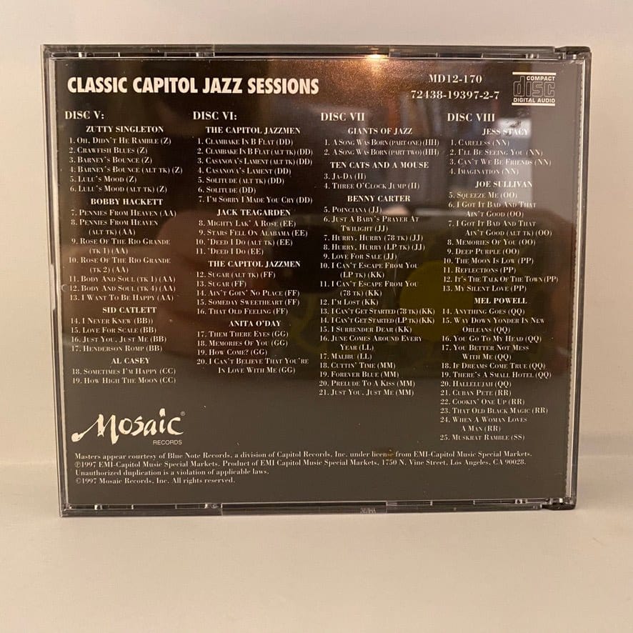 Classic Capitol Jazz Sessions 11CD USED NM/VG+ MISSING DISC 8 - Image 15