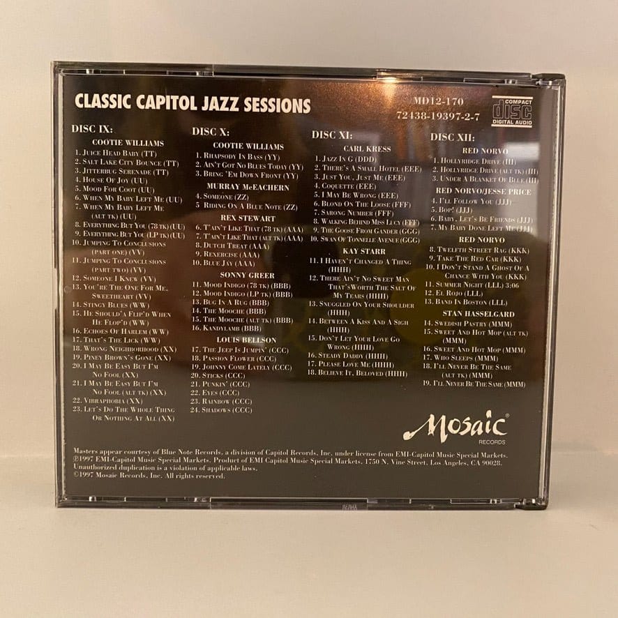 Classic Capitol Jazz Sessions 11CD USED NM/VG+ MISSING DISC 8 - Image 20