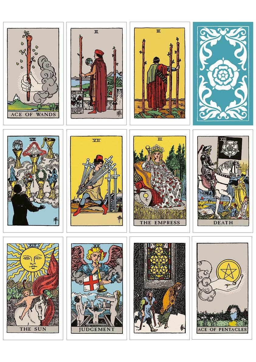 Classic Rider Waite Smith Tarot Book & Card Deck - Image 3