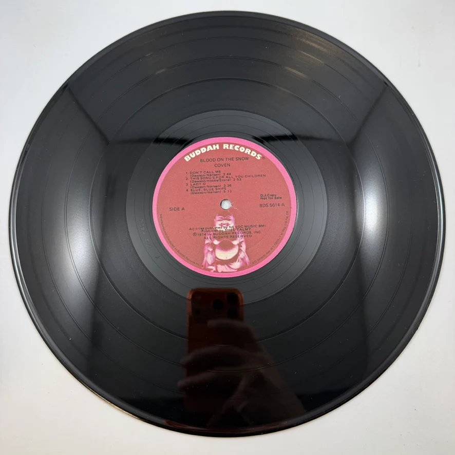 Coven – Blood On The Snow LP USED Vinyl VG+/VG+ Promo - Image 3