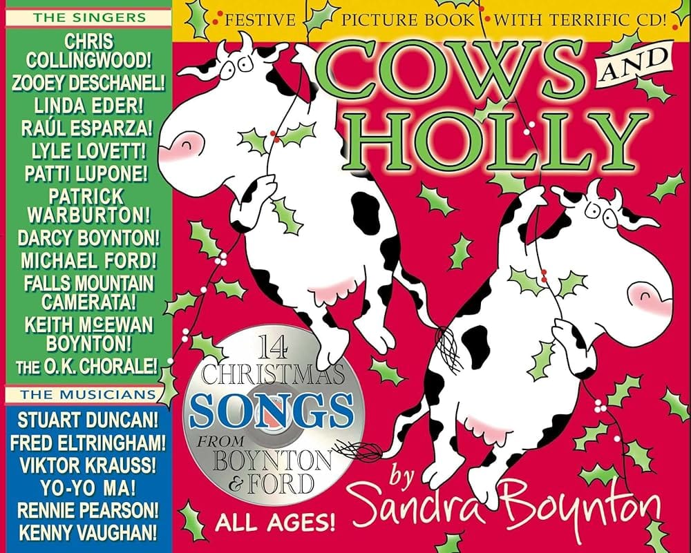 Cows and Holly by Sandra Boynton