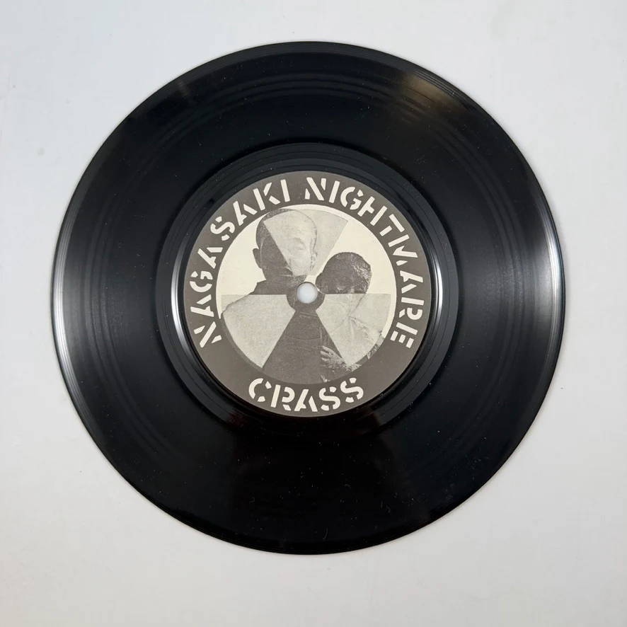 Crass – Nagasaki Nightmare / Big A Little A 7" USED Vinyl NM/VG - Image 4
