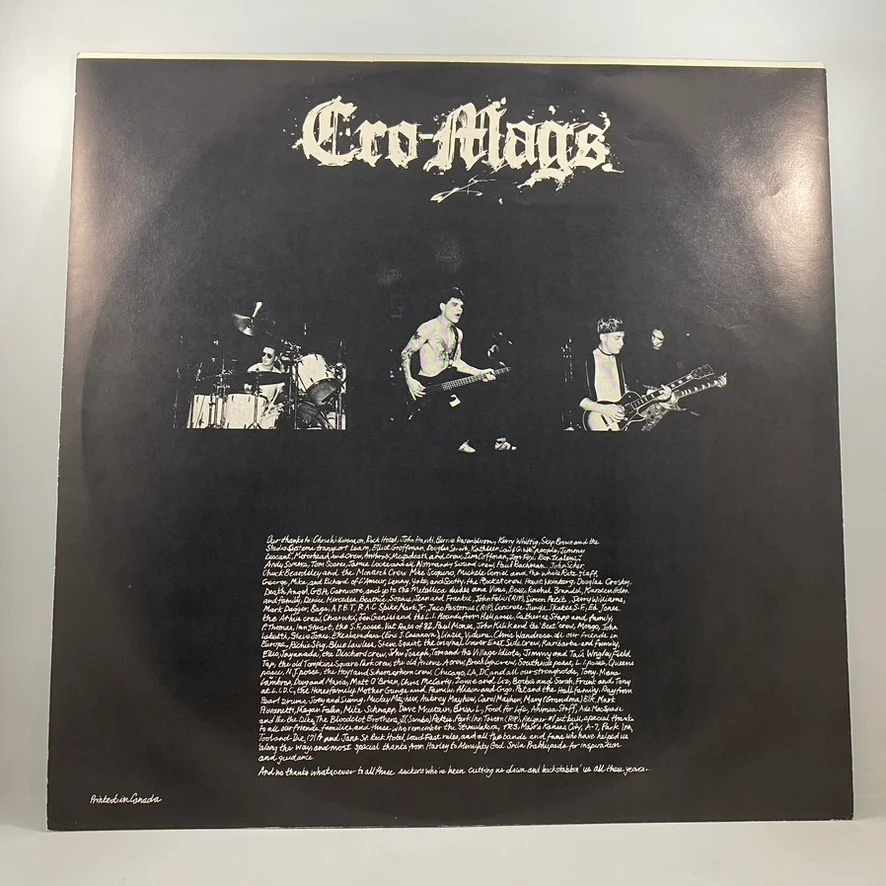 Cro-Mags – Best Wishes LP USED Vinyl VG+/VG+ - Image 3