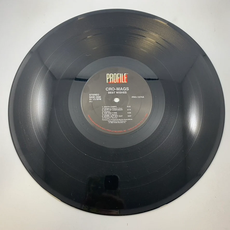 Cro-Mags – Best Wishes LP USED Vinyl VG+/VG+ - Image 4