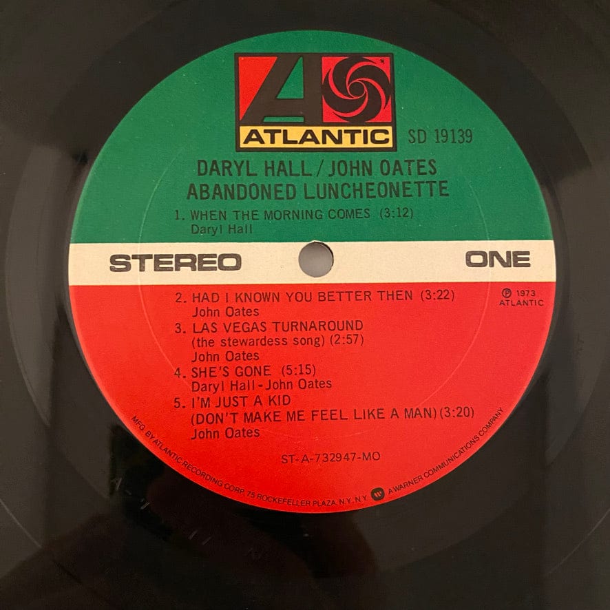 Daryl Hall & John Oates – Abandoned Luncheonette LP USED VG++/VG+ - Image 4