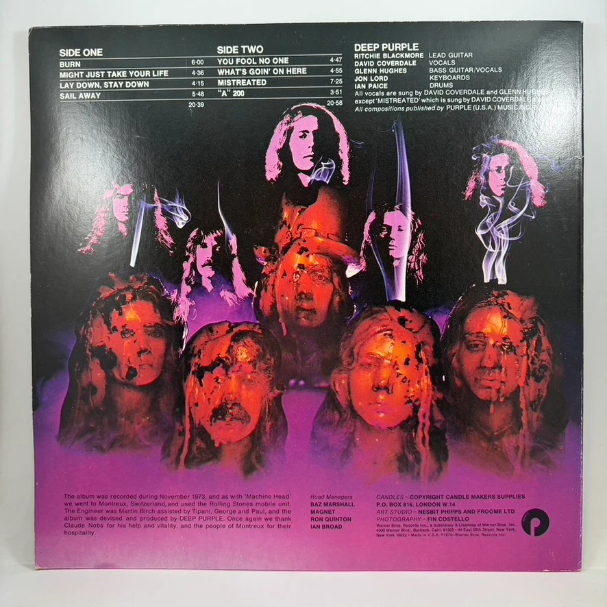 Deep Purple – Burn LP USED Vinyl VG++/VG+ - Image 2
