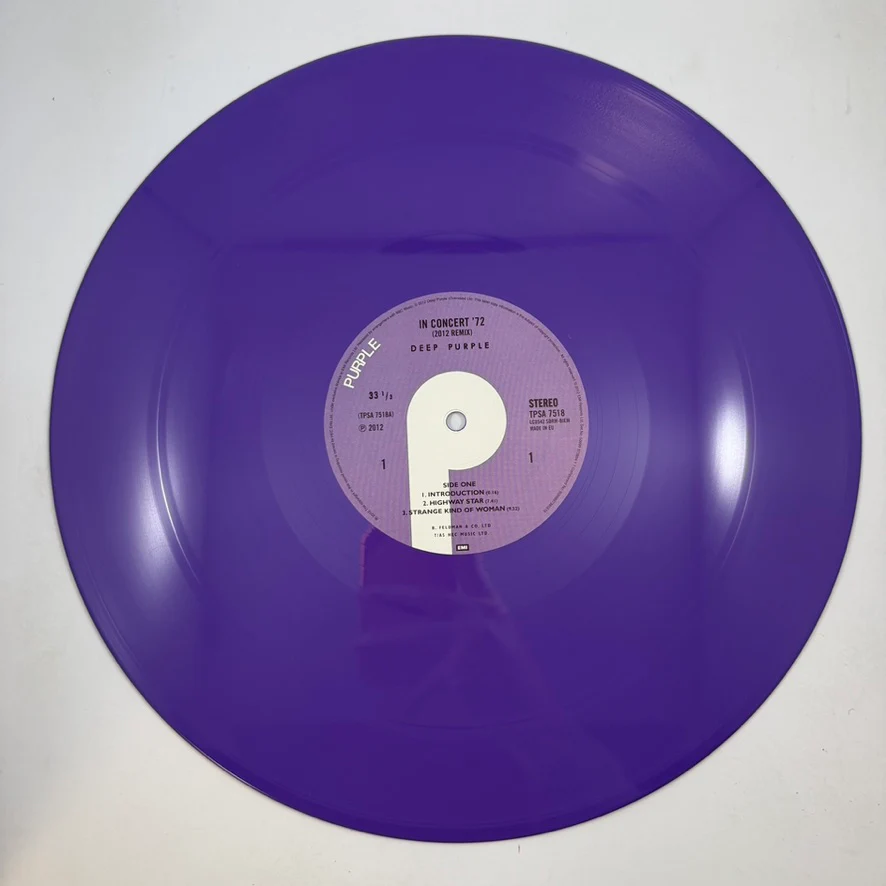Deep Purple – In Concert '72 LP USED Vinyl NM/NM Color Vinyl - Image 6