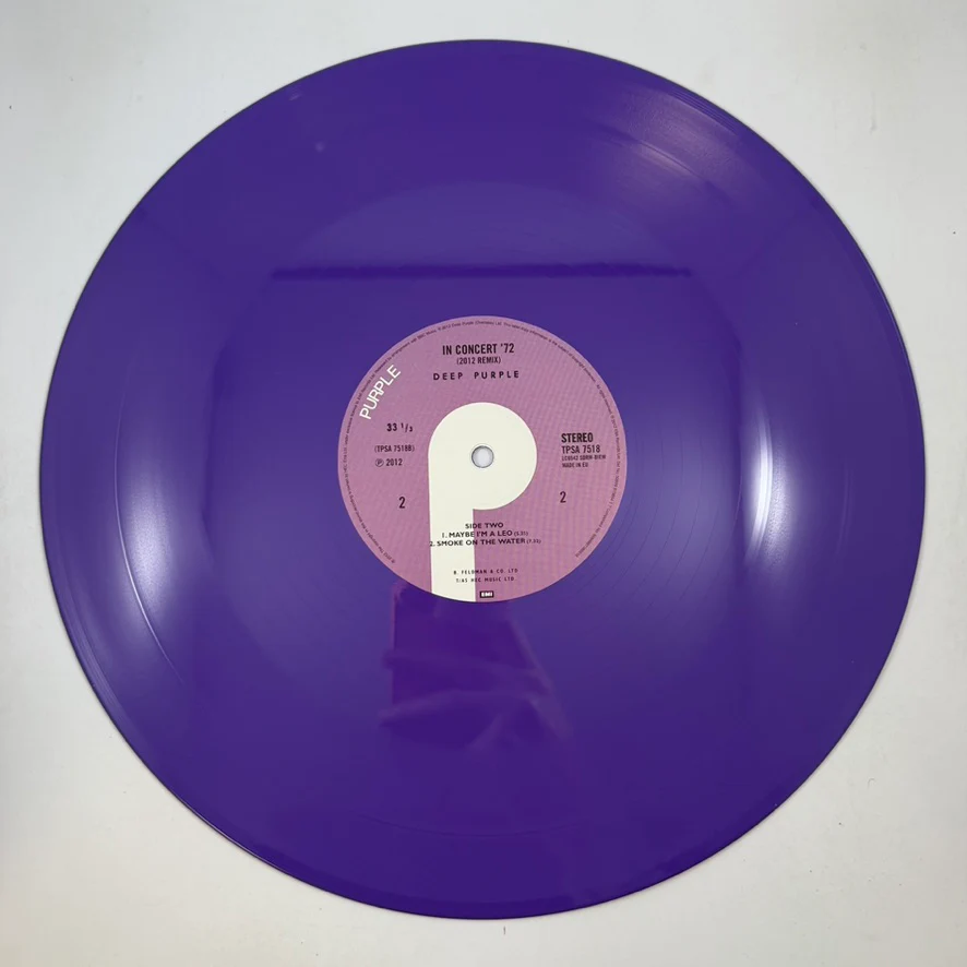 Deep Purple – In Concert '72 LP USED Vinyl NM/NM Color Vinyl - Image 7
