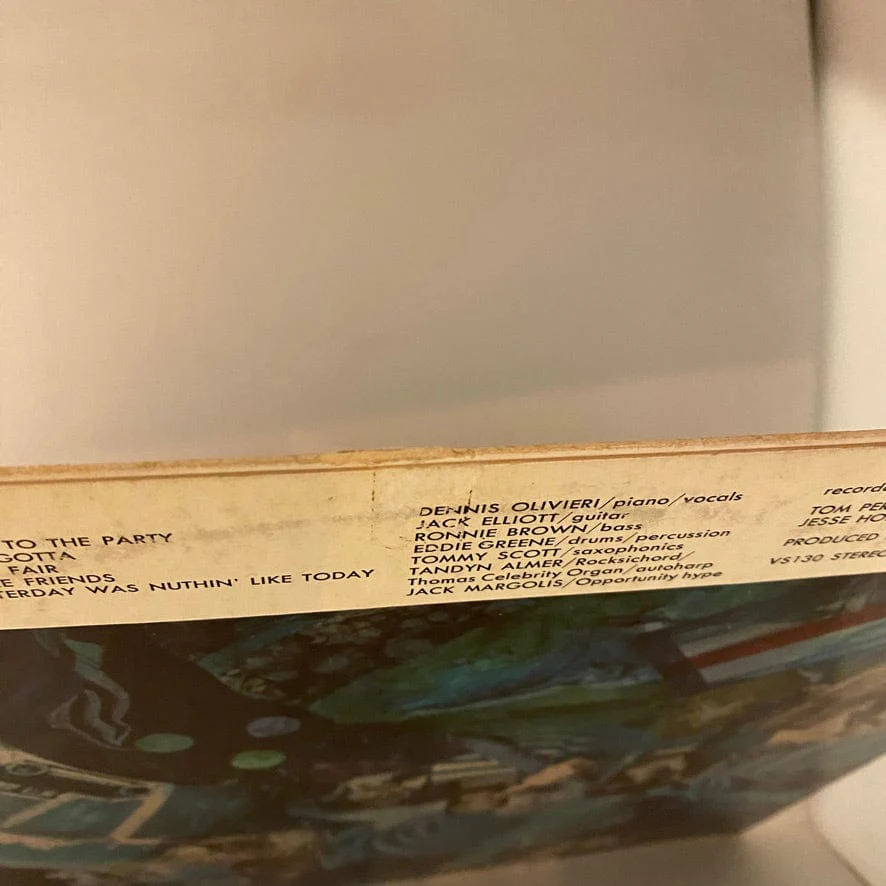 Dennis Olivieri – Come To The Party LP USED VG+/VG - Image 3