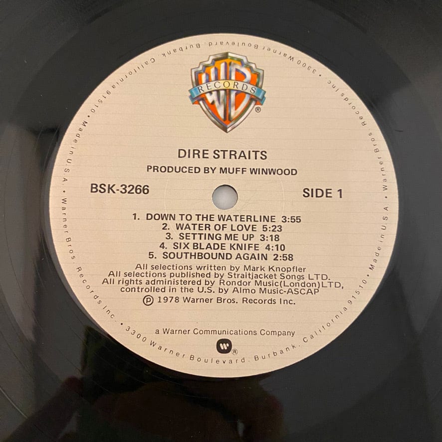 Dire Straits – Dire Straits LP USED VG+/VG 1979 Pressing - Image 4
