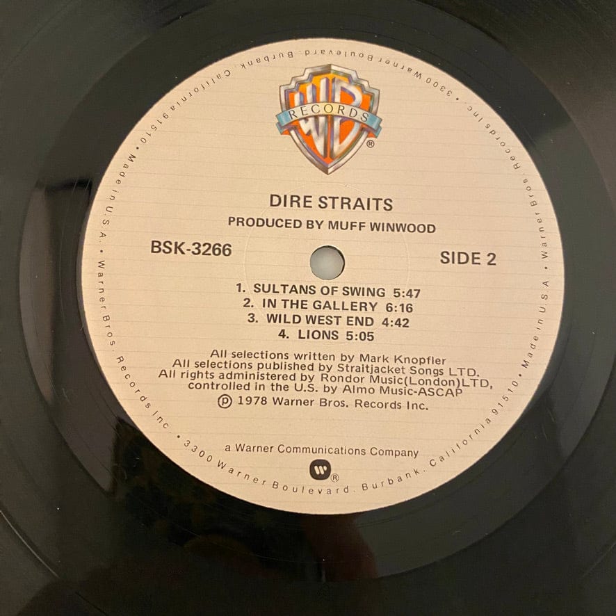 Dire Straits – Dire Straits LP USED VG+/VG 1979 Pressing - Image 5