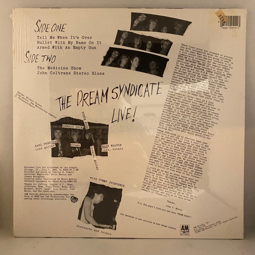 Dream Syndicate – This Is Not The New Dream Syndicate Album... Live! LP USED NOS STILL SEALED - Image 2