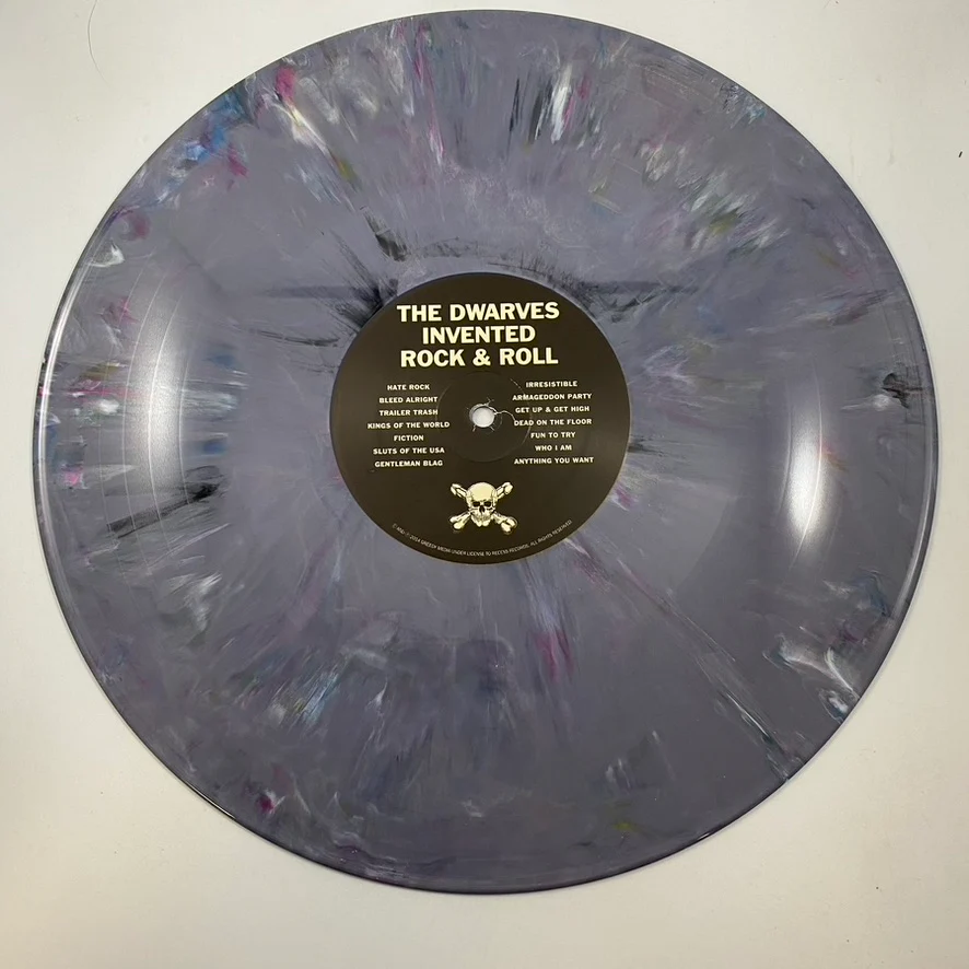 Dwarves – Invented Rock & Roll LP USED Vinyl NM/NM Color Vinyl - Image 3