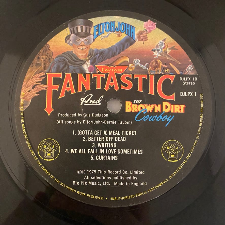 Elton John – Captain Fantastic And The Brown Dirt Cowboy LP USED VG+/VG+ UK Pressing - Image 8