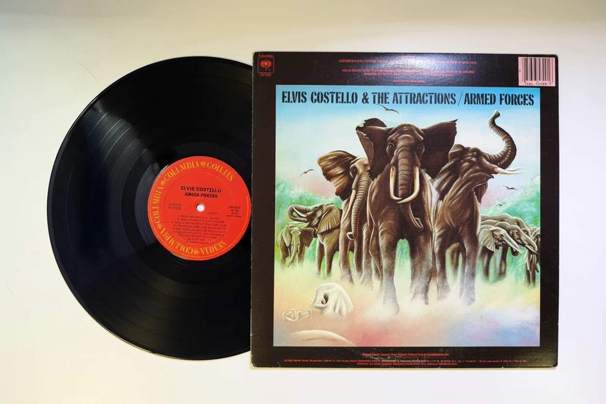 Elvis Costello And The Attractions – Armed Forces LP USED Vinyl VG+/VG+ - Image 2