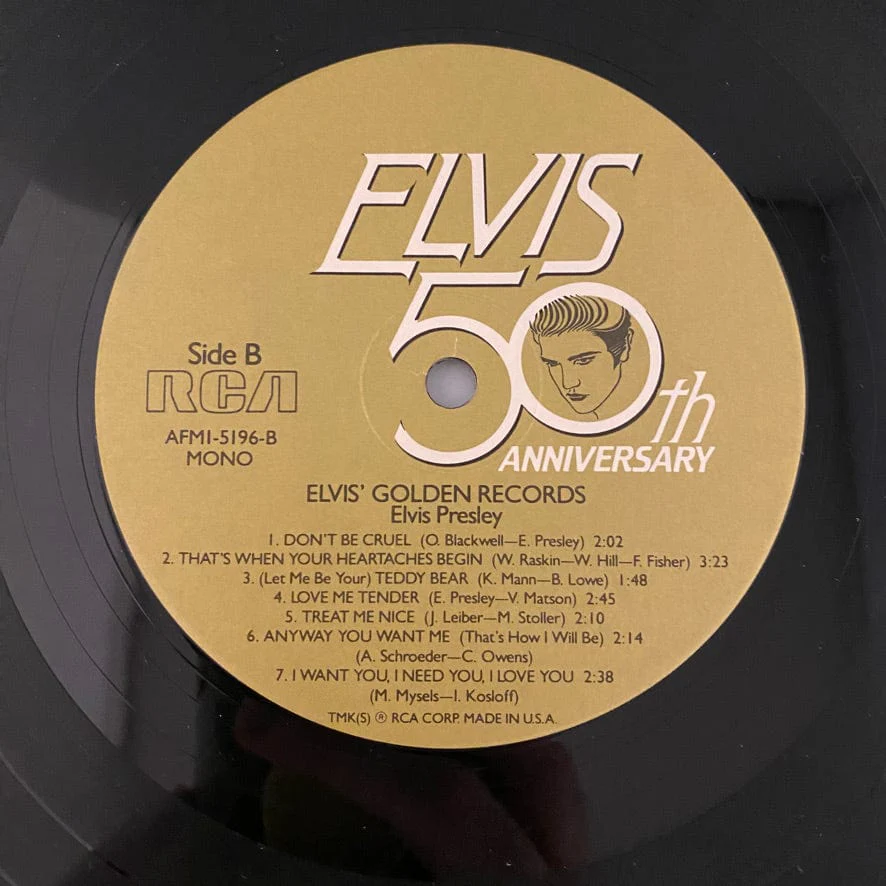 Elvis Presley – Elvis' Golden Records LP USED VG++/VG+ 1984 Pressing - Image 4