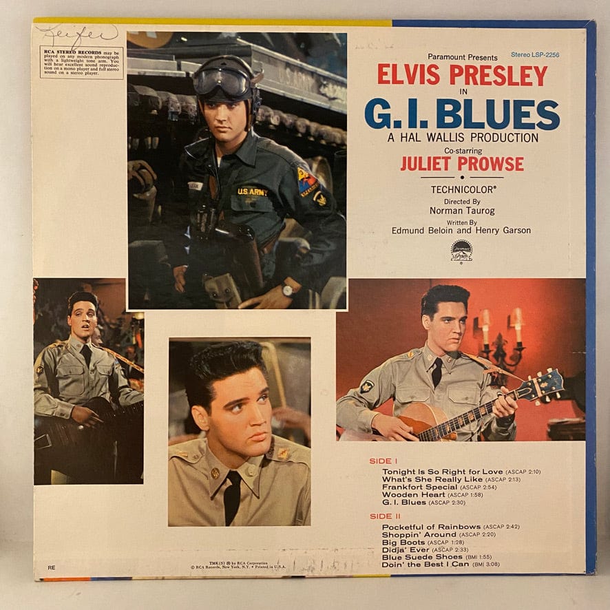 Elvis Presley – G. I. Blues LP USED VG++/VG++ 1977 Pressing - Image 2