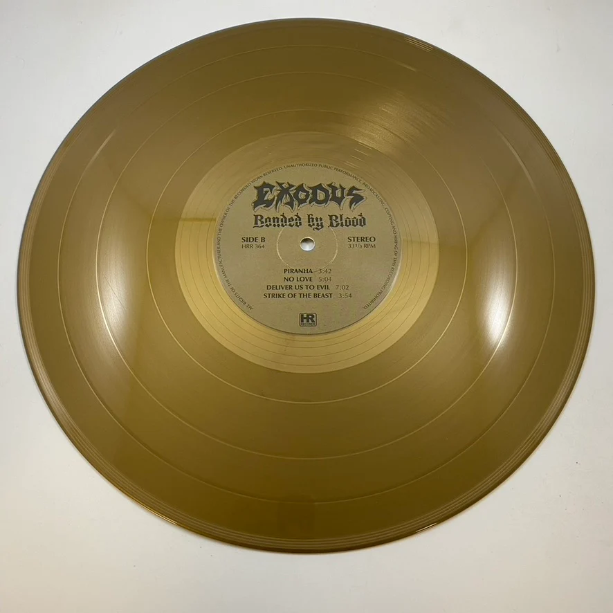 Exodus – Bonded By Blood LP USED Vinyl VG+/VG+ - Image 5