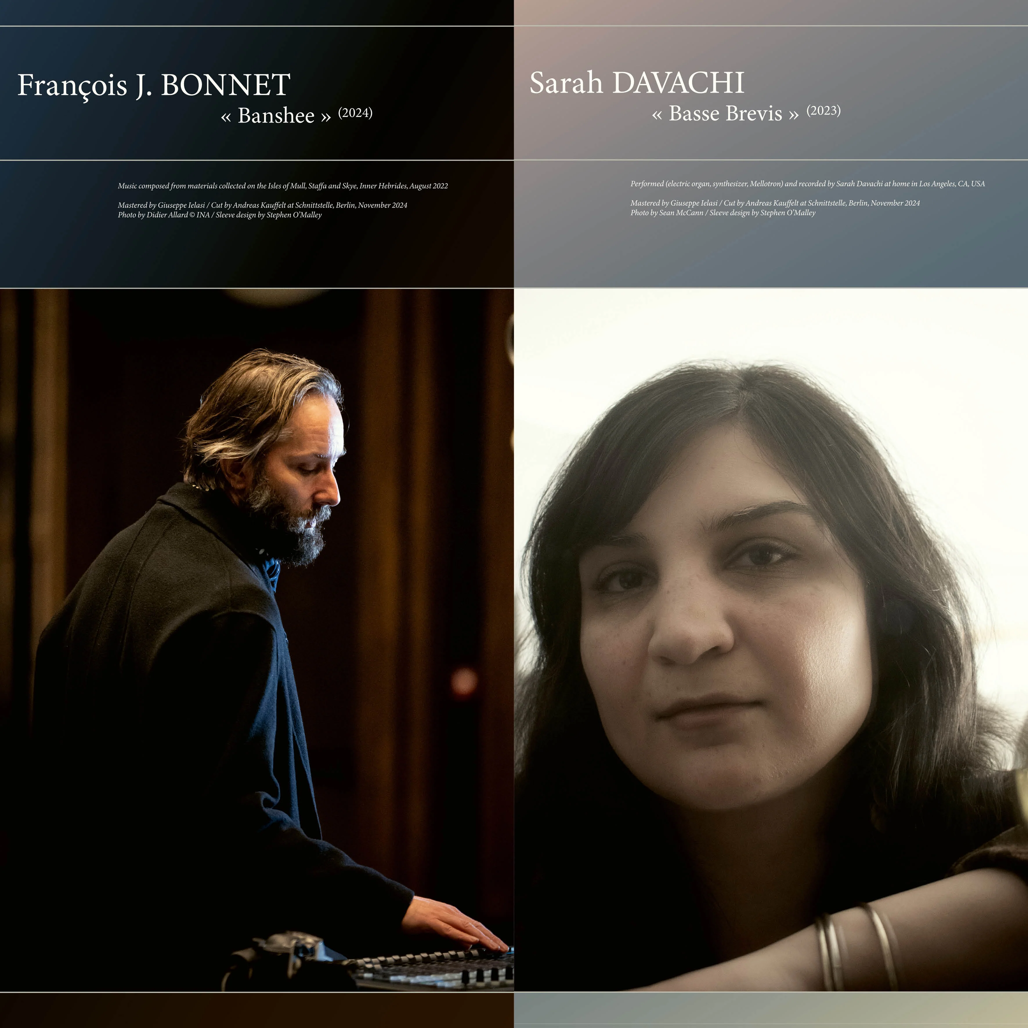 Francois J. Bonnet & Sarah Davachi - Banshee / Basse Brevis LP NEW