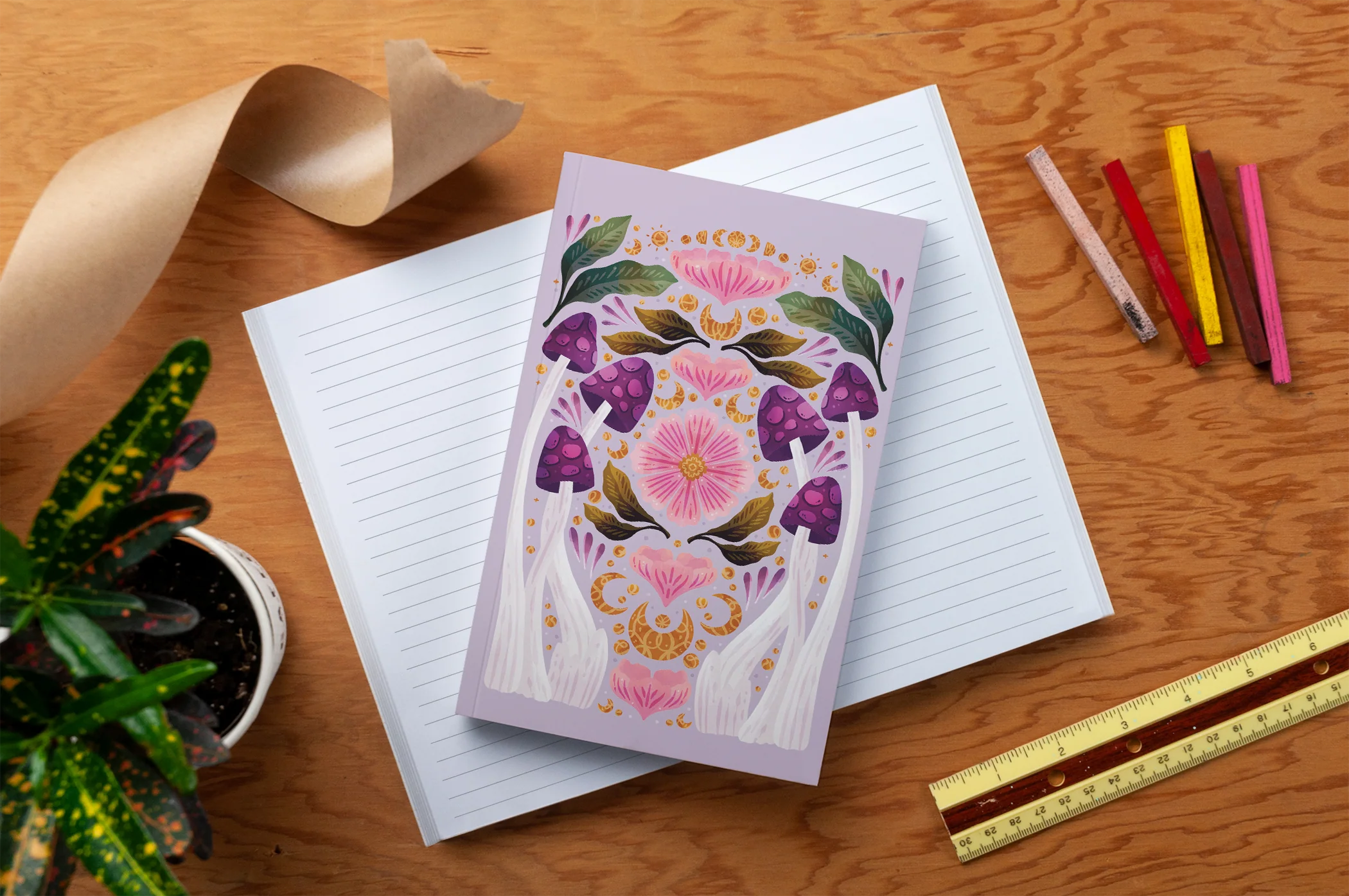 Fungi Blooms Classic Layflat Journal Notebook - Image 3