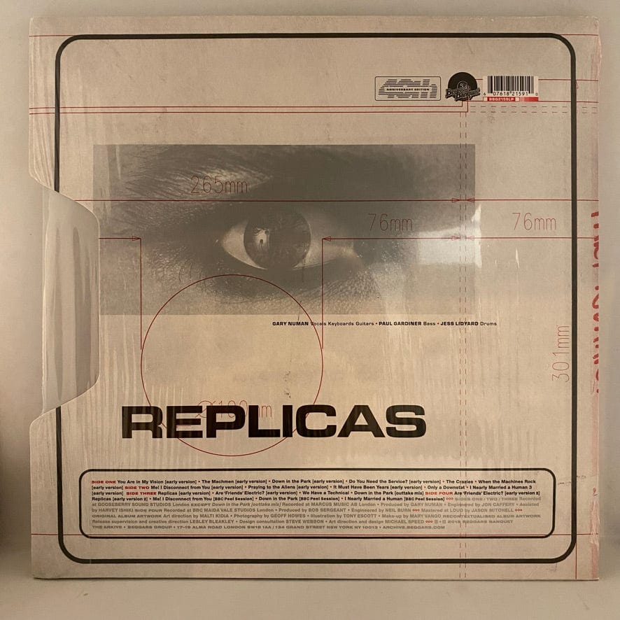 Gary Numan / Tubeway Army – Replicas (The First Recordings) 2LP USED NM/NM Sage Green Vinyl - Image 2