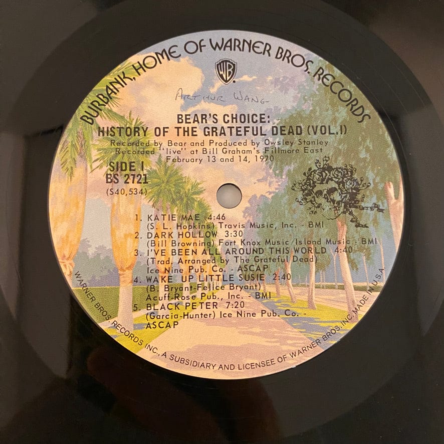 Grateful Dead – History Of The Grateful Dead, Vol. 1 (Bear's Choice) LP USED NM/VG++ 1973 Pressing - Image 4
