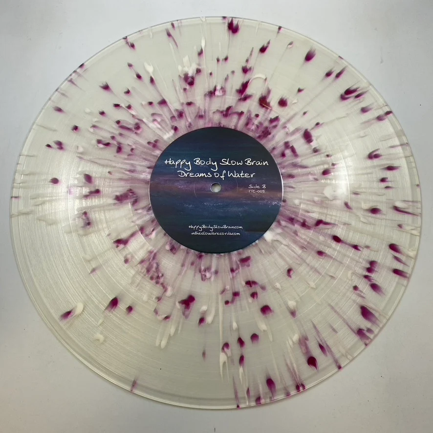 Happy Body Slow Brain – Dreams Of Water LP USED Vinyl NM/VG+ Color Vinyl - Image 4