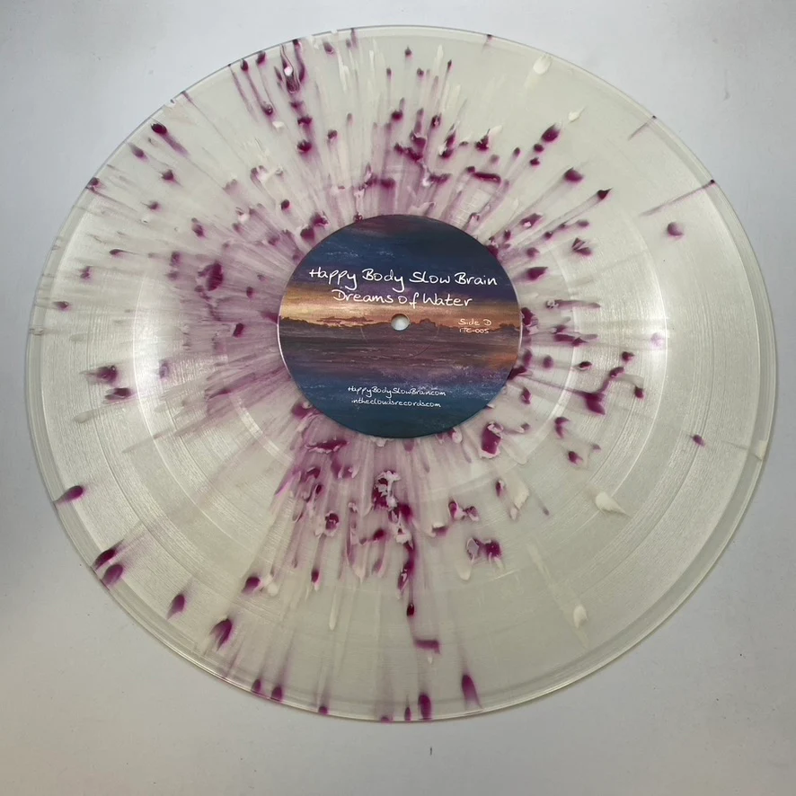 Happy Body Slow Brain – Dreams Of Water LP USED Vinyl NM/VG+ Color Vinyl - Image 6