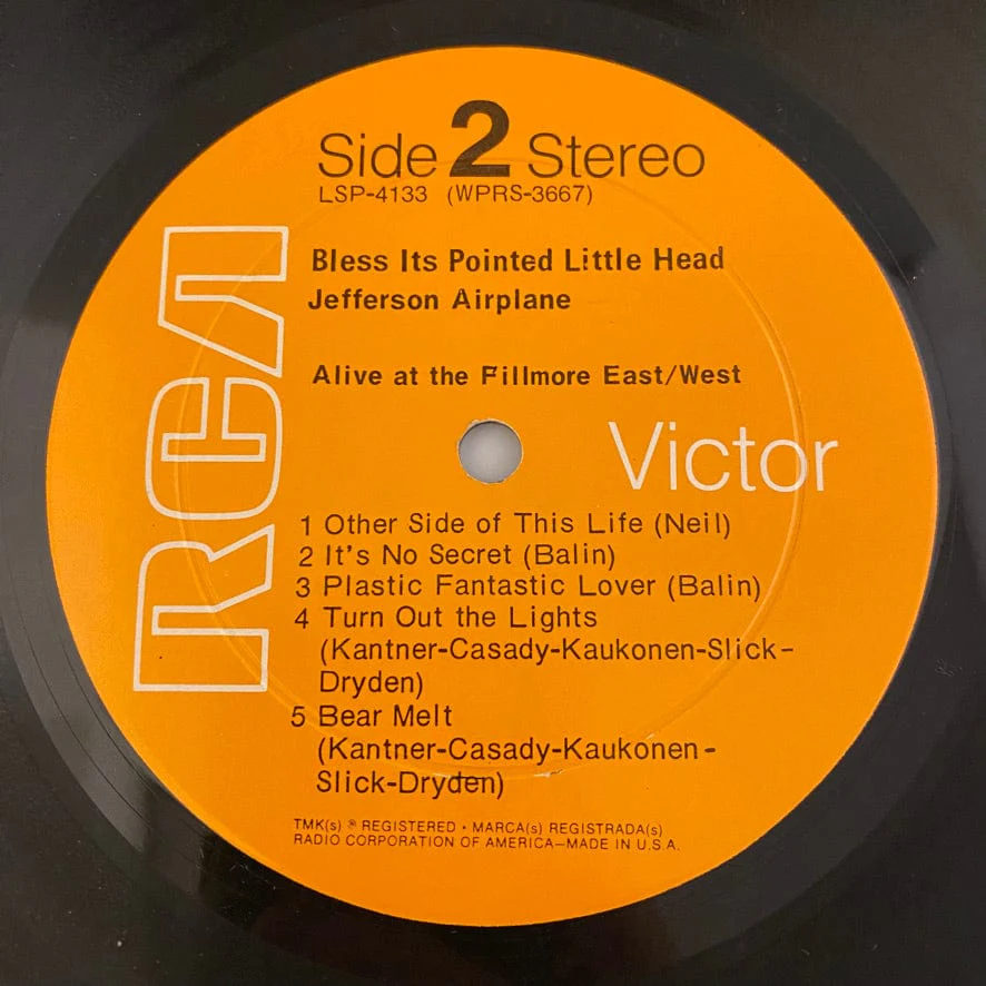 Jefferson Airplane – Bless Its Pointed Little Head LP USED VG+/VG+ - Image 8