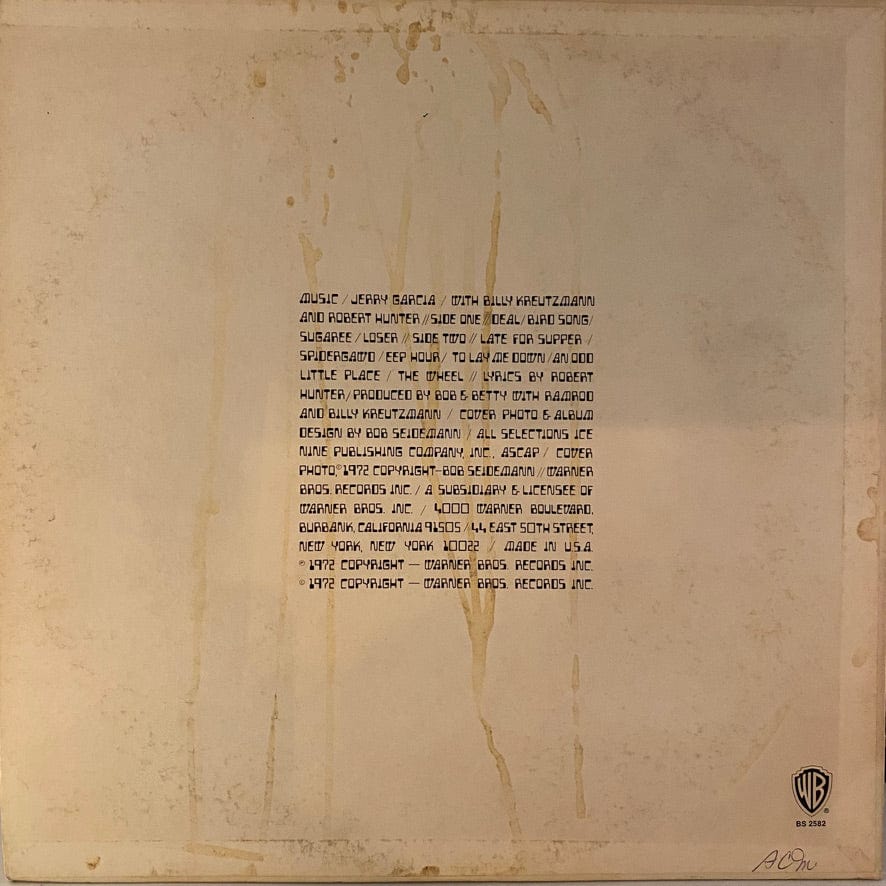 Jerry Garcia – Garcia LP USED VG/VG Palm Tree Label Reissue - Image 2