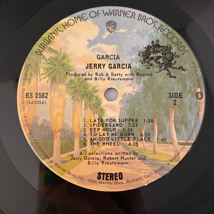 Jerry Garcia – Garcia LP USED VG/VG Palm Tree Label Reissue - Image 6
