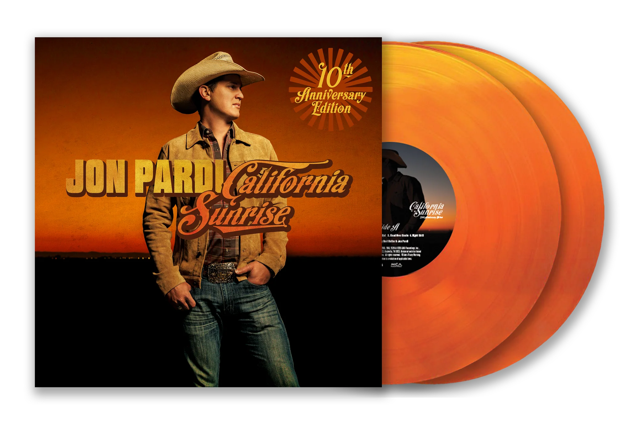 Jon Pardi - California Sunrise 2LP NEW Color Vinyl - Image 2
