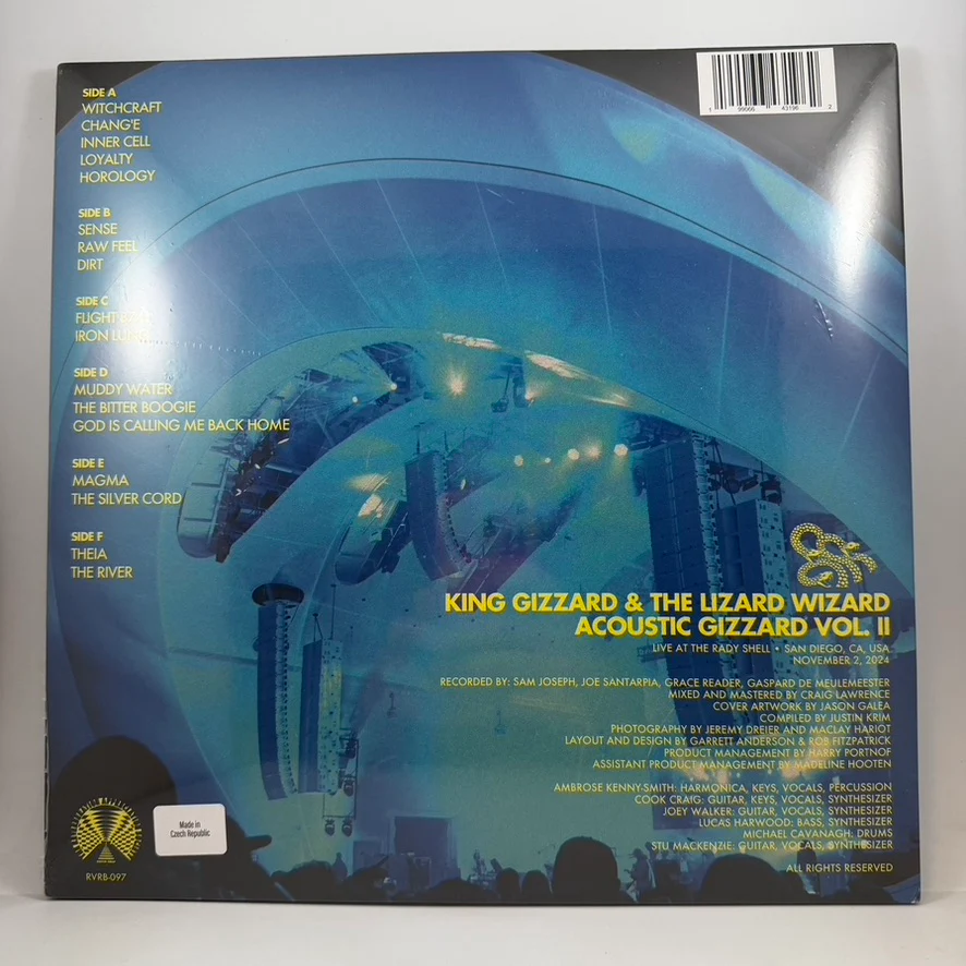 King Gizzard And The Lizard Wizard – Acoustic Gizzard Vol. II - Live in San Diego '24 LP NOS Vinyl Mint Still Sealed Color Vinyl - Image 2