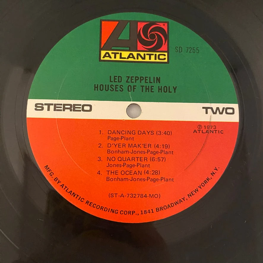 Led Zeppelin – Houses Of The Holy LP USED VG++/VG+ 1973 Pressing - Image 4