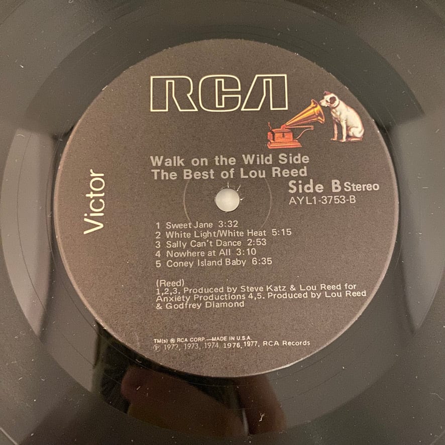 Lou Reed – Walk On The Wild Side - The Best Of Lou Reed LP USED NM/VG++ - Image 4